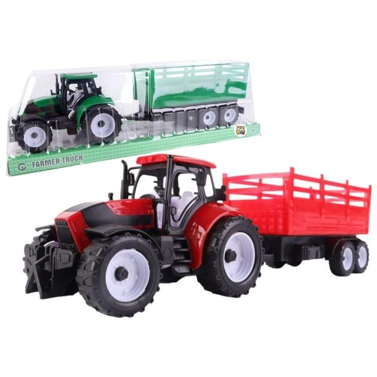 Traktor z przyczepą burtową mix