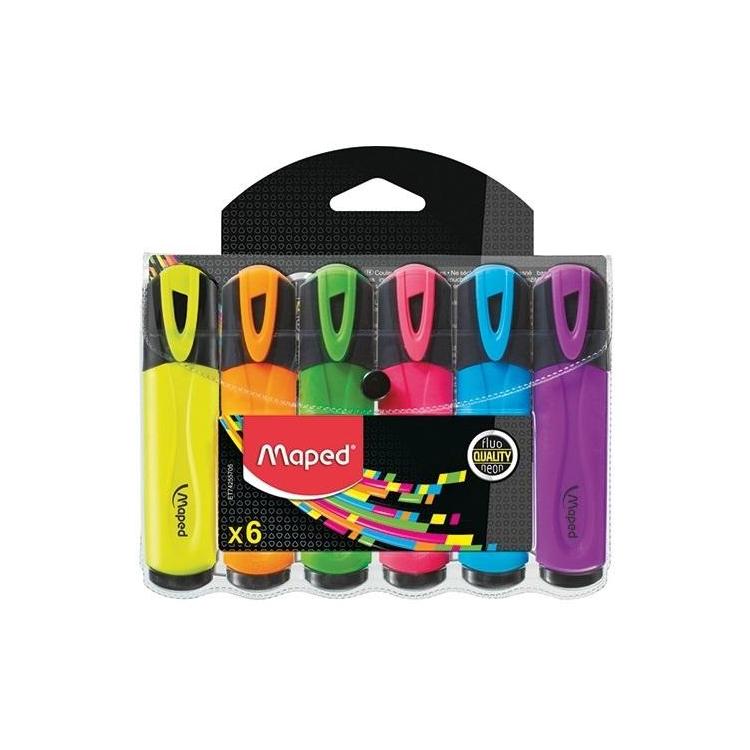 Zakreślacz Fluo Peps 6 kolorów MAPED