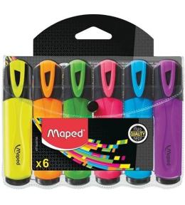 Zakreślacz Fluo Peps 6 kolorów MAPED