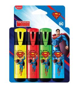 Zakreślacz Superman Fluo 4szt MAPED