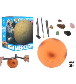 Wykopaliska minerałów planeta Merkury