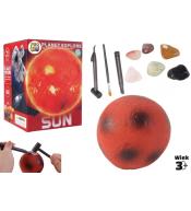 Wykopaliska minerałów planeta Słonce