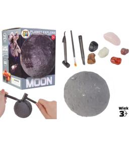 Wykopaliska minerałów planeta Księżyc