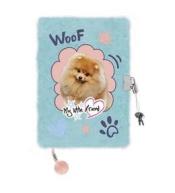 Pamiętnik z kłódką A5/96K włochacz Pies