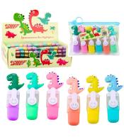 Mini zakreślacze z dinozaurem 6szt