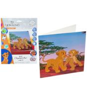 Diamentowa mozika Simba i Nela 18x18cm