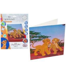 Diamentowa mozika Simba i Nela 18x18cm