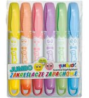 Zakreślacze Jumbo zapachowe 6 kolorów