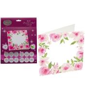 Diamentowa mozika Ramka kwiatowa 18x18cm