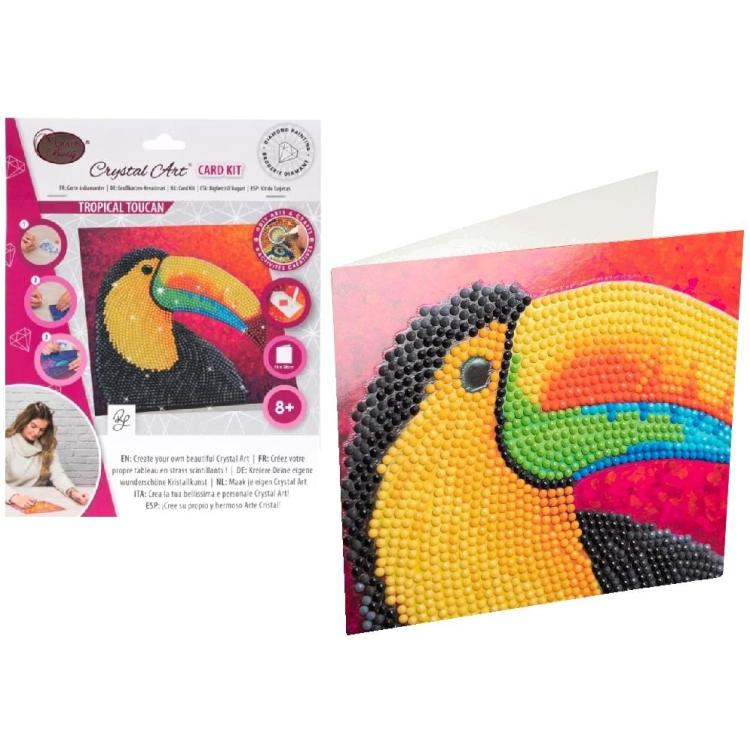 Diamentowa mozika Tukan 18x18cm