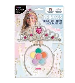 Farbki do twarzy princess z tiarą KIDEA