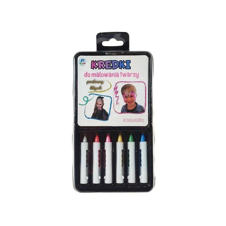 Kredki do malowania twarzy 6 kolorów