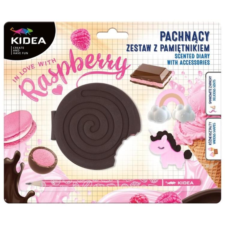 Pamiętnik pachnący z akcesoriami Malinowy krem
