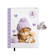 Pamiętnik z zakładką i kłódką The sweet pets Kot
