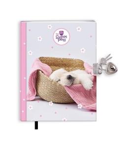 Pamiętnik z zakładką i kłódką The sweet pets Pies