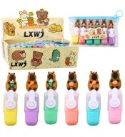 Zestaw mini zakreślaczy kapibara w etui 6szt