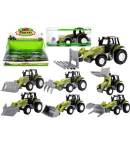 Traktor z łyżką metalowy mix