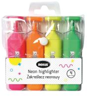 Zakreślacz neonowy 4 kolory