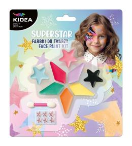 Farbki do twarzy gwiazda 8 kolorów KIDEA
