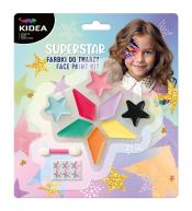 Farbki do twarzy gwiazda 8 kolorów KIDEA