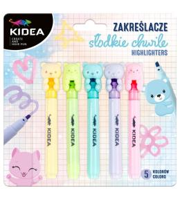 Zakreślacze słodkie chwile 5szt KIDEA