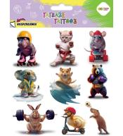 Tatuaże zmywalne Sports Animals HAPPY COLOR