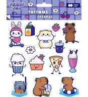 Tatuaże zmywalne Yummy Yum Kapibara HAPPY COLOR