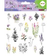 Tatuaże zmywalne Flowers HAPPY COLOR