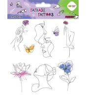 Tatuaże zmywalne Llineart + Aquarella HAPPY COLOR