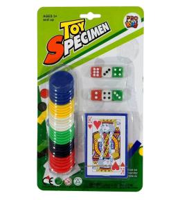 Gra karty kości żetony