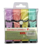 Zakreślacze pastelowe 4 kolory
