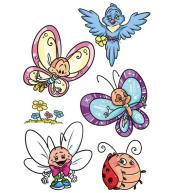 Tatuaże - Wesołe owady