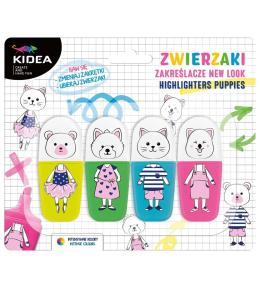 Zakreślacze zwierzaki - new look 4szt KIDEA