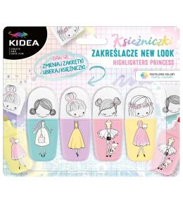 Zakreślacze księżniczki - new look 4szt KIDEA
