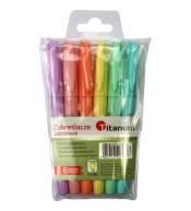 Zakreślacze pastelowe 6 kolorów