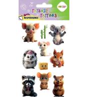 Tatuaże zmywalne Cute Animals HAPPY COLOR