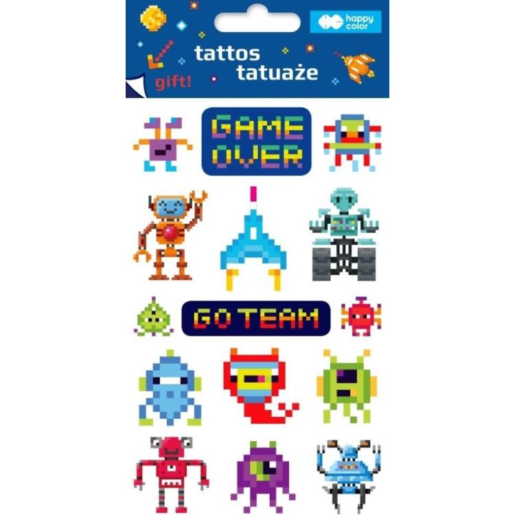 Tatuaże zmywalne Pixi Planet HAPPY COLOR