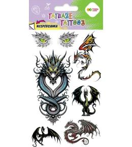 Tatuaże zmywalne Dragons HAPPY COLOR