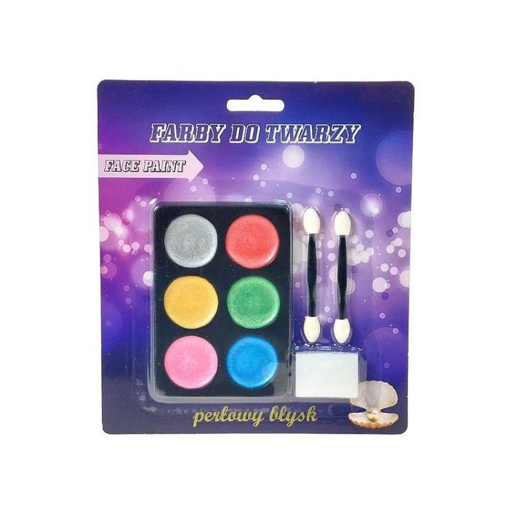 Farby do malowania twarzy perłowe