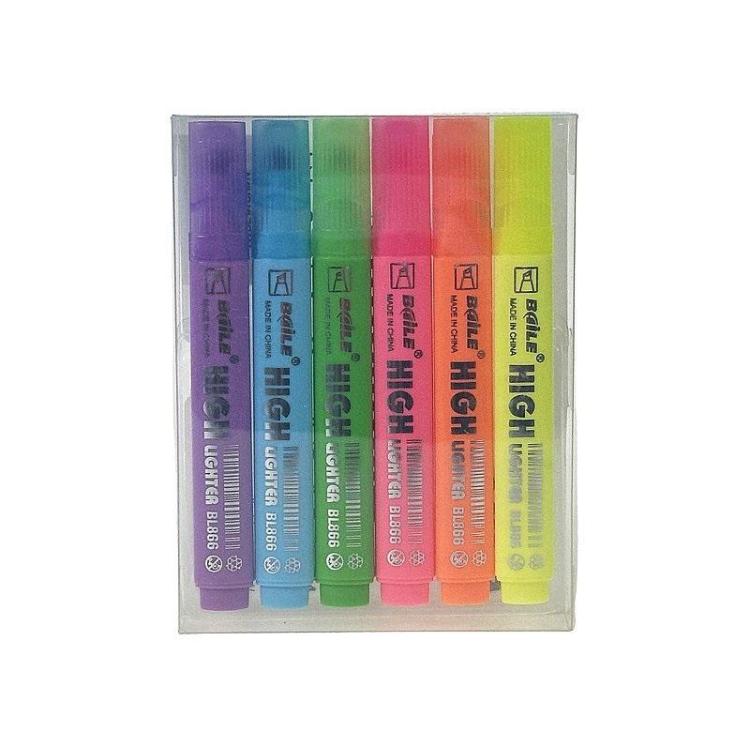 Zakreślacze fluo 6szt