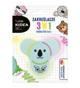 Zakreślacze z figurką 3w1 KIDEA
