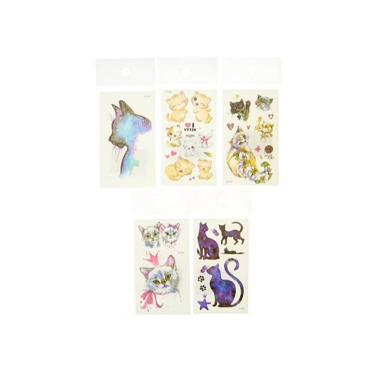 Tatuaże, naklejki koty MIX