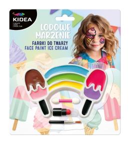 Farbki do twarzy lodowe marzenie 9 kolorów KIDEA
