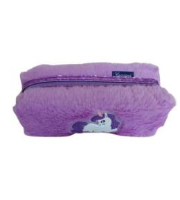 Piórnik tuba duża Jednorożec fiolet futerko FRESH