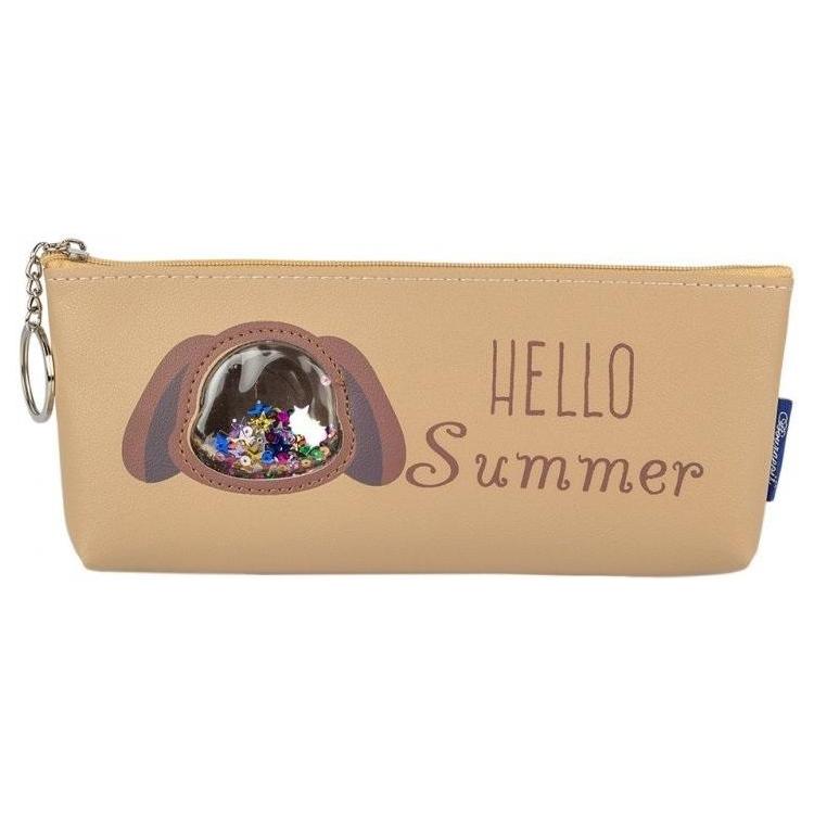 Piórnik saszetka Pies brązowy Hello summer FRESH