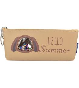 Piórnik saszetka Pies brązowy Hello summer FRESH