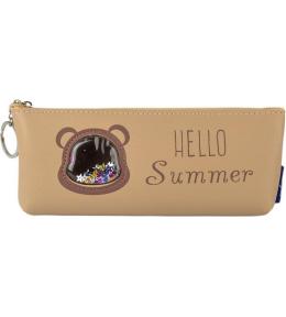 Piórnik saszetka Misiek Hello summer beżowy FRESH