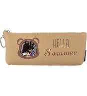 Piórnik saszetka Misiek Hello summer beżowy FRESH