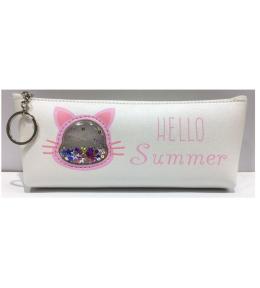 Piórnik saszetka Kot Hello summer FRESH