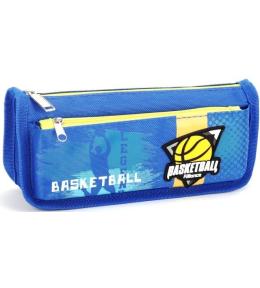 Piórnik tuba duża Koszykówka niebieski